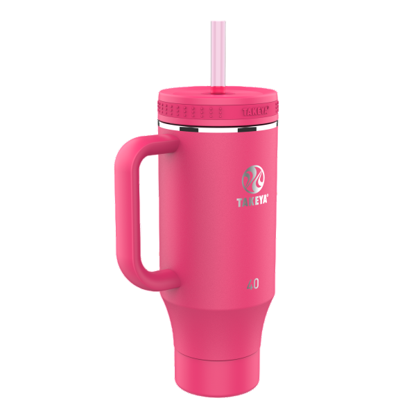 BOTELLA TAKEYA TUMBLER 1,18L STRAW CON MANGO