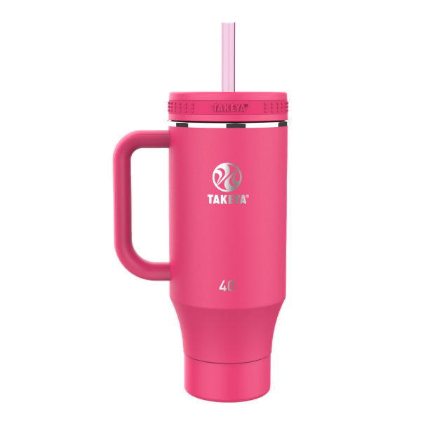 BOTELLA TAKEYA TUMBLER 1,18L STRAW CON MANGO